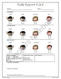 Free Daily Behavior Report Card Freebie From The Bender