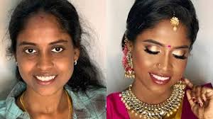 south indian bridal makeup dark