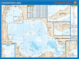 Houghton Lake Fishing Map