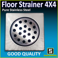 floor drain strainer with basket 4x4