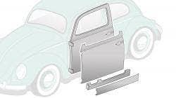 vw bug body panels herie parts