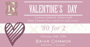 Valentine's day dinner at death & co. Valentine S Day Beer Pairing Dinner Tickets Briar Common Brewery Eatery Denver Co February 14 2018