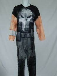 Details About The Punisher Union Suit Lounge Outfit Costume Cosplay Bodysuit New Mens Pajamas