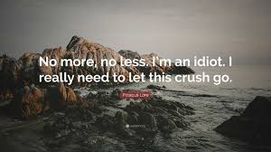 Pittacus Lore Quote: “No more, no less. I'm an idiot. I really need to let