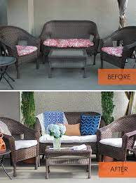 Recover Patio Cushions Without Sewing