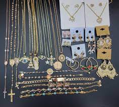 whole jewelry lot 40 pcs gold