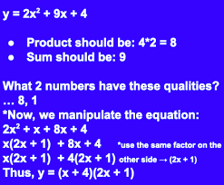 factor a quadratic equation using code