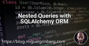 nested queries with sqlalchemy orm