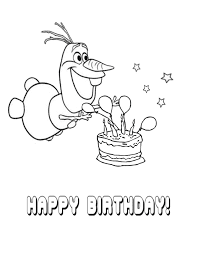 Help us keep this site free! Happy Birthday Olaf Coloring Pages Coloring4free Coloring4free Com