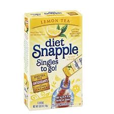 photo of snapple tea drink mix low calorie t lemon tea 6 sticks