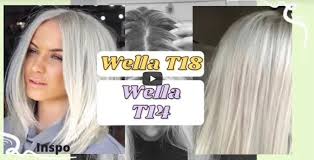 bleach tone hair using wella t18