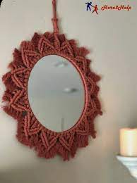 Macrame Hanging Mirror Decor Macrame