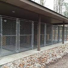 hoover fence chain link dog kennel