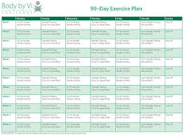 90 Day Fitness Plan 90 Day Diet And Workout Plan All For