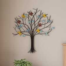 Metal Erfly Tree Of Life Wall Art