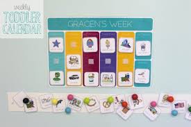 Miss Gs Weekly Toddler Calendar Mama Papa Bubba