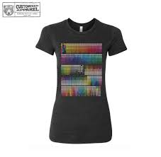 Womens Pantone Color Chart Eco Printed T Shirt Bella Canvas