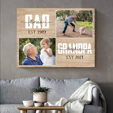 personalized new grandpa gifts first