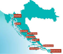 Croatia vacation map presenting you over 2000 km of indented coast with over 1200 islands and with the most picturesque mountain ranges in the background. Dalmatian Coast Cruise Small Ship Cruise Adventuresmith Explorations