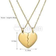 brand new gold couple necklace in