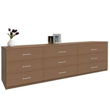 5 drawer chest dresser clothes storage bedroom furniture cabinet. Modern 9 Drawer Triple Dresser 8 Feet Long Contempo Space