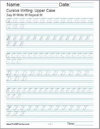 Free printable summer 26 page alphabet coloring book. 50 Cursive Writing Worksheets Alphabet Letters Sentences Advanced