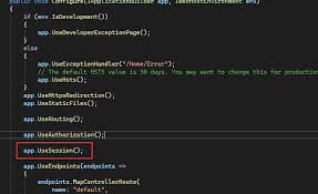 enable session in asp net core