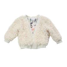 Faux Fur Little Girls Jacket Lemonade Couture