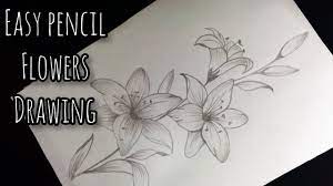 how to draw flowers easy step by step