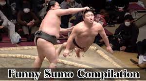 The Funniest Moment on SUMO Wrestlers - YouTube