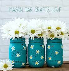 Painted Daisy Mason Jars Mason Jar