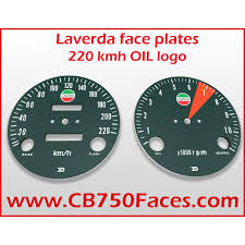 laverda sf face plates km h with logo