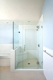 half wall shower glass half wall shower