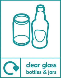 Clear Glass Bottles Jars Recycling