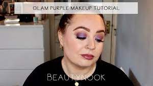 glam purple makeup tutorial irish