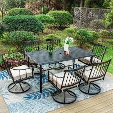 Phi Villa 7 Piece Metal Patio Outdoor