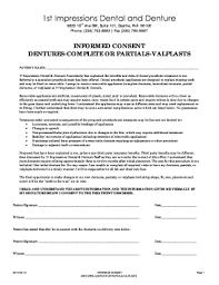 Partial denture consent form spanish : Denture Consent Form Fill Online Printable Fillable Blank Pdffiller
