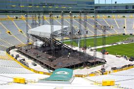 Preparations Being Made For Upcoming Lambeau Field Concert