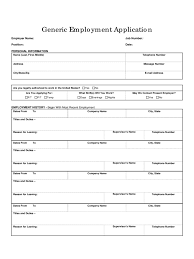 Printable Employment Application Word Download Them Or Print