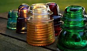 upcycling ideas with glass insulators