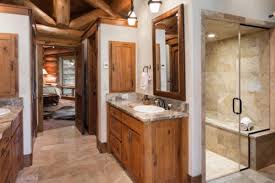 Bathroom log cabin design remodel decor and ideas page 11 by houzz.com. Interiors Yellowstone Log Homes