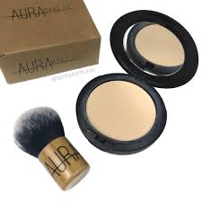 aura makeup evovled pressed mineral