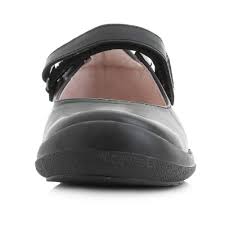 Details About Kids Girls Garvalin Berta Leather Black Mary Jane School Shoes Sz Size