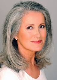 The dark roots make your face look long while the. The Silver Fox Stunning Gray Hair Styles Bellatory