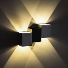 Dimmable 2w Led Wall Sconce Light Fixture Stairway Up Down Lamp Aluminum Bedroom 5028516192939 Ebay