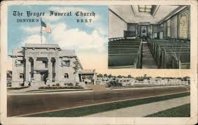 yeager funeral church denver co postcard