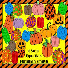 One Step Equations Pumpkin Smash