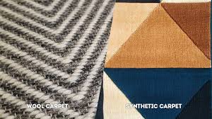 wool vs synthetic carpet