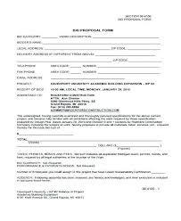 Free Contractor Proposal Form Justincorry Com