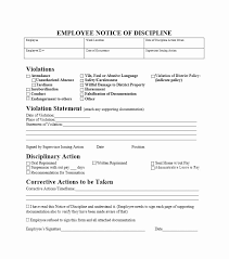 Employee Disciplinary Action Form Luxury 40 Employee